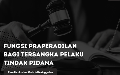 Fungsi Praperadilan Bagi Tersangka Pelaku Tindak Pidana